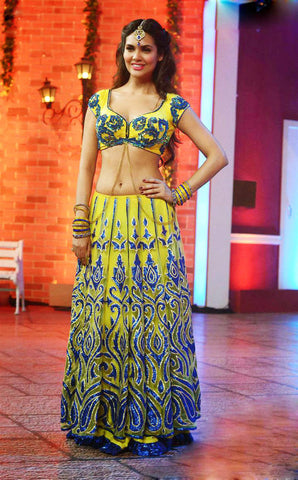 Esha gupta designer party wear lehenga