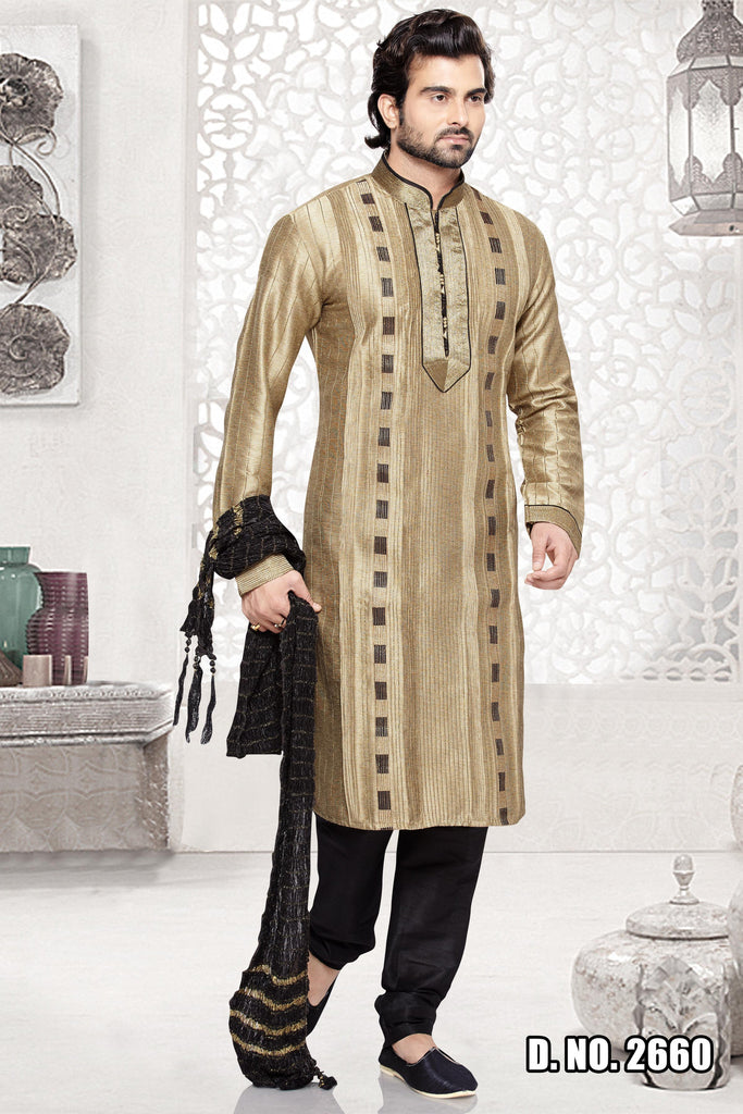 Tusser Art silk Kurta Pyjama