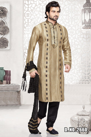 Tusser Art silk Kurta Pyjama