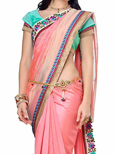 Vastreeni Elegance in style and Gives a woman Perfection in cantourstay in Style with red classic wedding designer and silk saptrangi saree