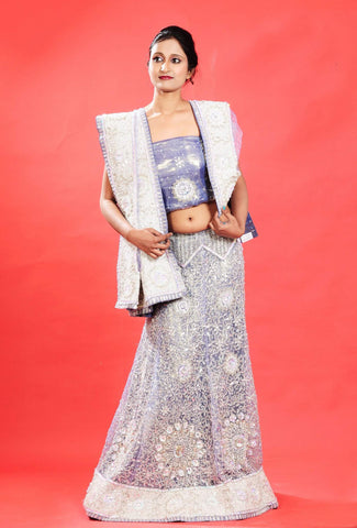 Purple and Violet color  Wedding Lehanga Choli