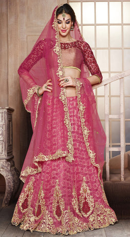Queenly designed lehenga choli with artistic embroidery and designer blouse