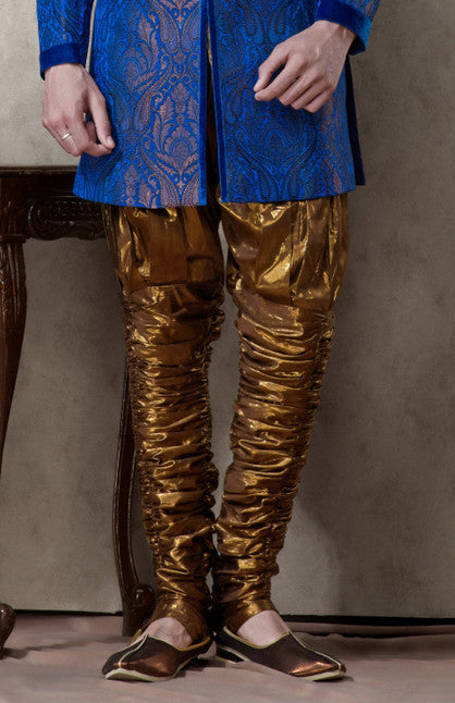 Royal Blue Pure Banarasi Silk Indowestern