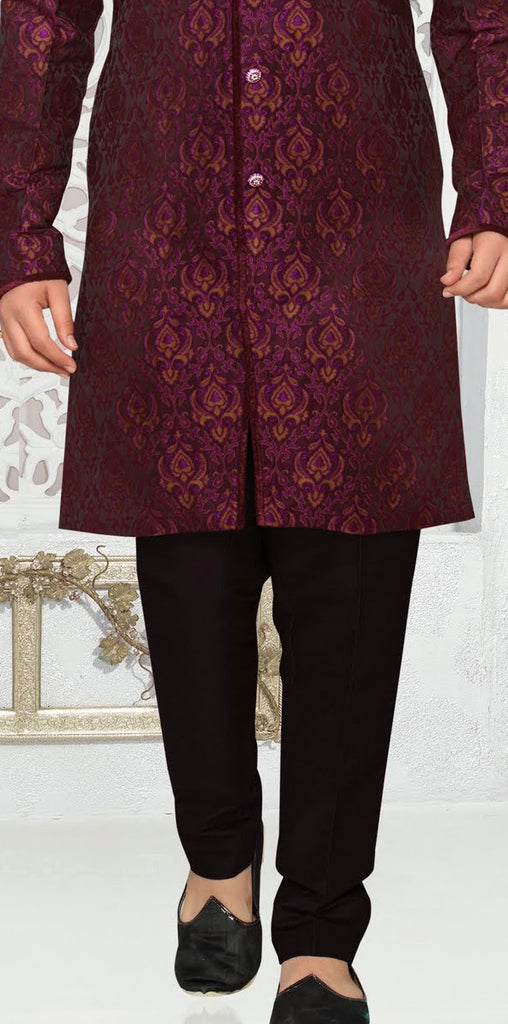 purple jq. Art silk Indo western KURTA Pyjama