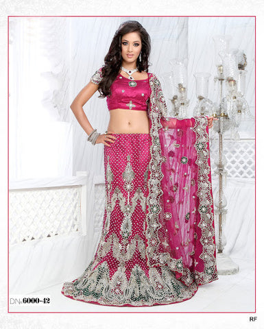 Purple net Lehenga choli with  stone wrok?ÿ