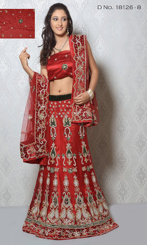 Trendy Maroon Color Embroidery With Heavy Stone Work Lehenga Choli